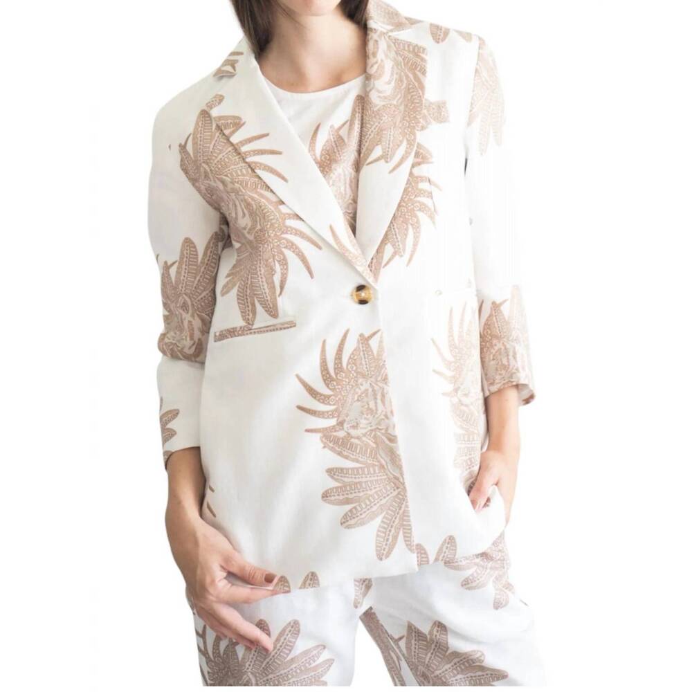 NEW LAS SUREÑAS greek blazer in tiger white